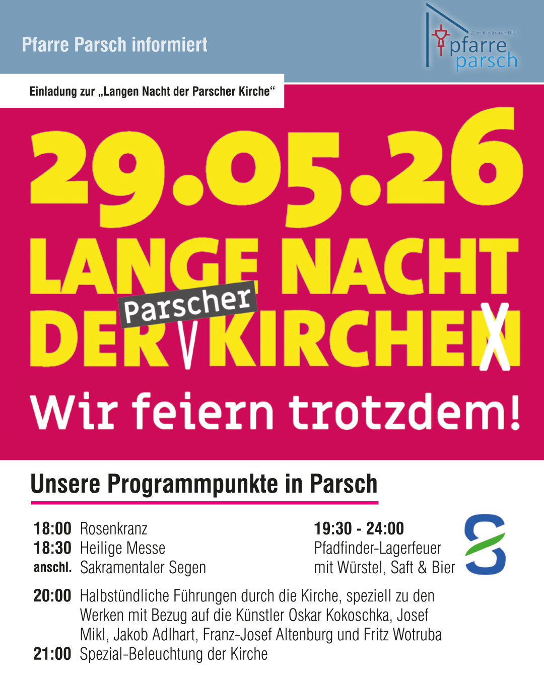 Lange Nacht der Kirchen 2026 #pfarreparsch