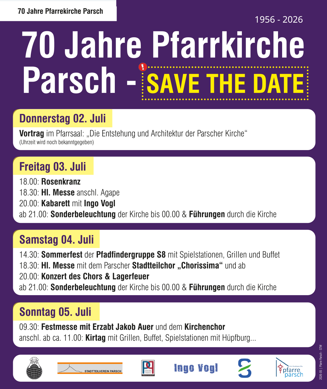 70 Jahre Pfarrkirche Parsch #pfarreparsch